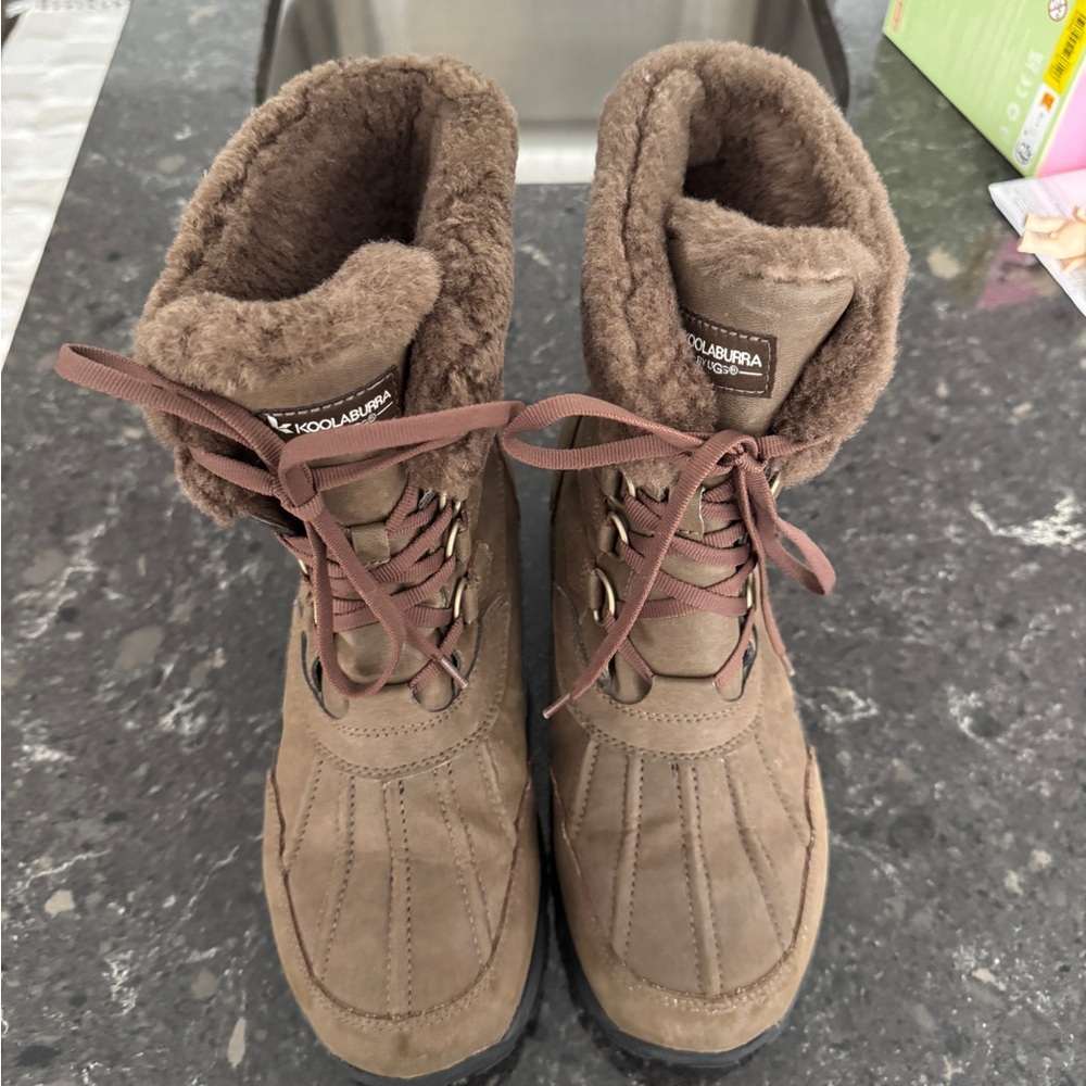 Koolaburra Brown Winter & Rain Boots